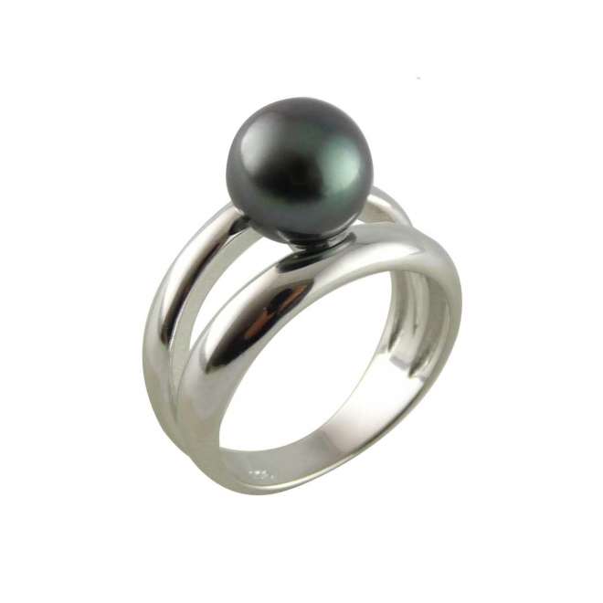bague argent perle ronde BG 10