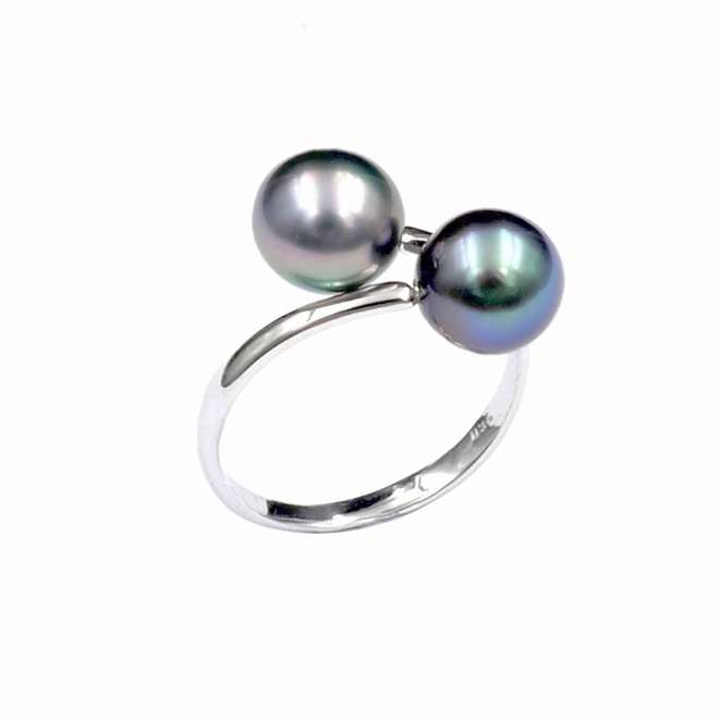 bague Toi Moi or gris perles