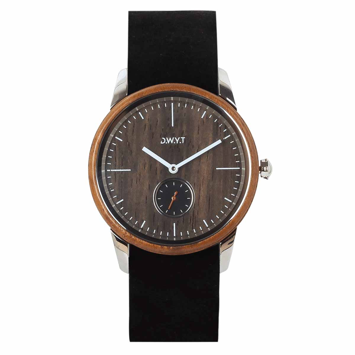 montre bois Talang Nato Velvet Bracelet noir
