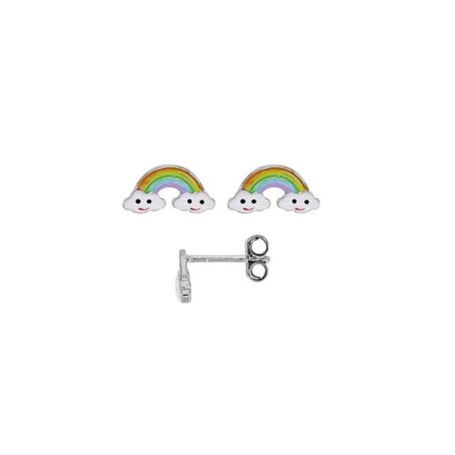 boucles d'oreilles arc-en-ciel pour enfants