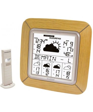 Réveil station météo baromètre radio-piloté