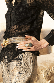 bague Abalona portée