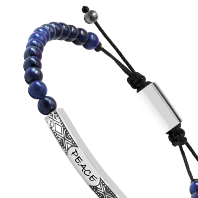 bracelet en lapus lazuli pour Homme